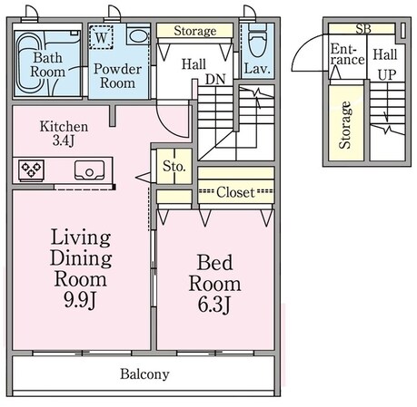 サントル上北沢の物件間取画像